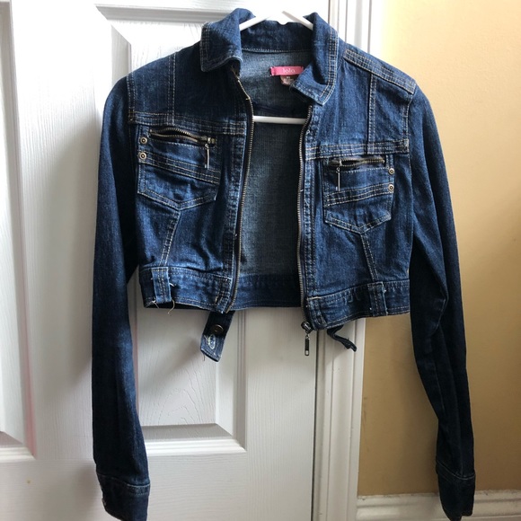 crop top denim jacket
